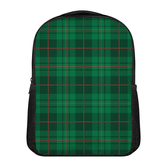 Green And Red Stewart Tartan Print Casual Backpack