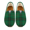 Green And Red Stewart Tartan Print Casual Shoes
