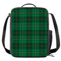 Green And Red Stewart Tartan Print Crossbody Lunch Bag