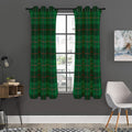 Green And Red Stewart Tartan Print Grommet Curtain Panels