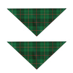 Green And Red Stewart Tartan Print Dog Bandana