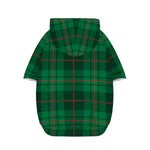 Green And Red Stewart Tartan Print Dog Zip Up Hoodie