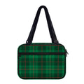 Green And Red Stewart Tartan Print Double Strap Bible Bag