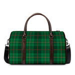 Green And Red Stewart Tartan Print Duffle Bag
