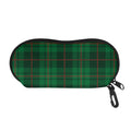 Green And Red Stewart Tartan Print Glasses Case