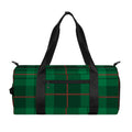 Green And Red Stewart Tartan Print Gym Bag