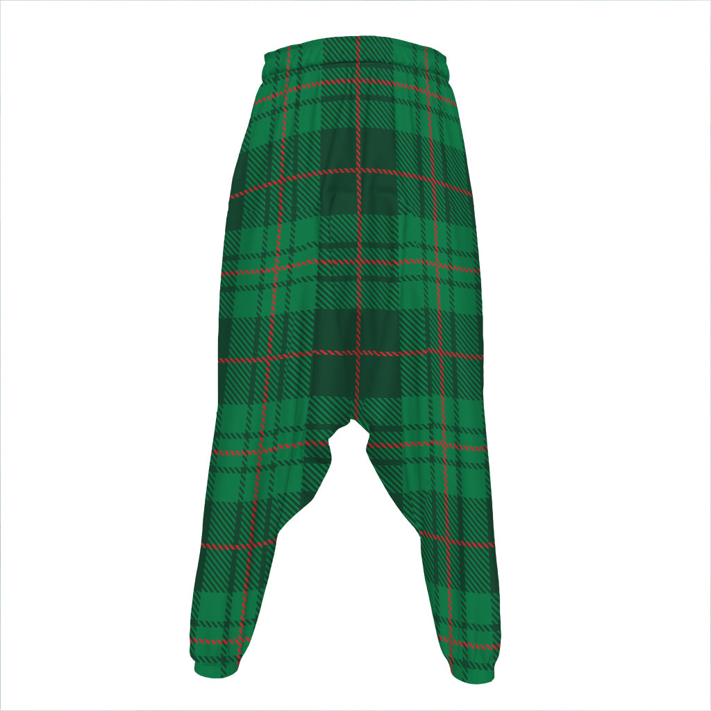 Green And Red Stewart Tartan Print Hammer Pants