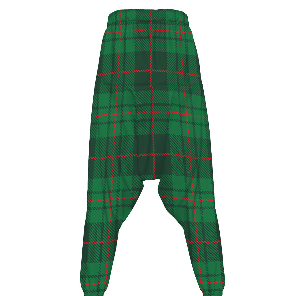 Green And Red Stewart Tartan Print Hammer Pants