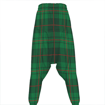 Green And Red Stewart Tartan Print Hammer Pants