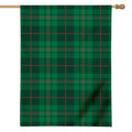 Green And Red Stewart Tartan Print House Flag