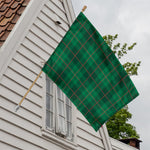 Green And Red Stewart Tartan Print House Flag