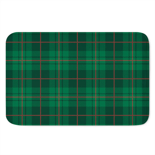 Green And Red Stewart Tartan Print Indoor Door Mat