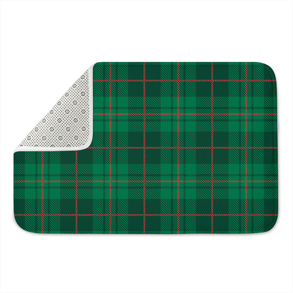 Green And Red Stewart Tartan Print Indoor Door Mat