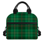 Green And Red Stewart Tartan Print Insulated Lunch Bag