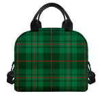 Green And Red Stewart Tartan Print Insulated Lunch Bag