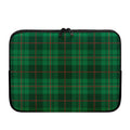Green And Red Stewart Tartan Print Laptop Sleeve