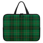 Green And Red Stewart Tartan Print Laptop Sleeve With Handle