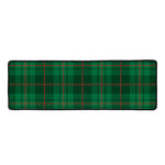 Green And Red Stewart Tartan Print Long Kitchen Mat