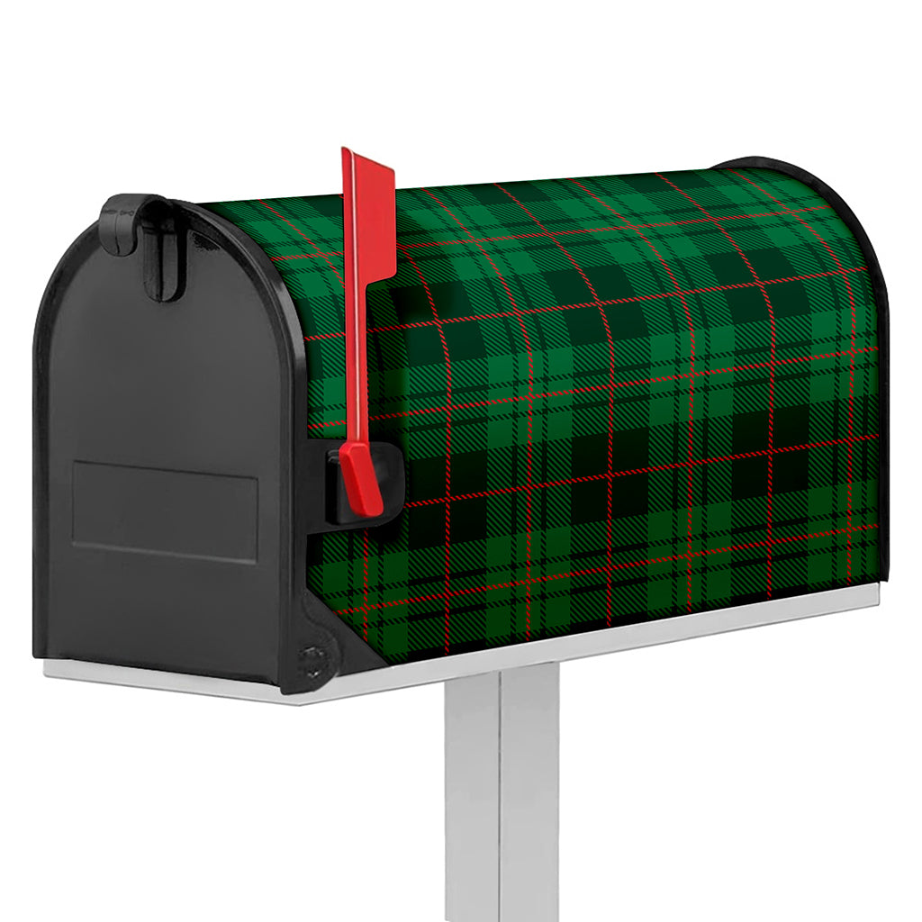 Green And Red Stewart Tartan Print Mailbox Cover
