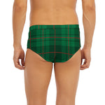 Green And Red Stewart Tartan Print Men's Briefs
