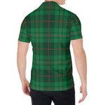 Green And Red Stewart Tartan Print Men's Shirt