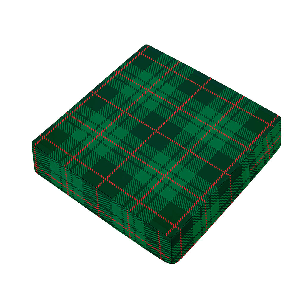 Green And Red Stewart Tartan Print Outdoor Seat Cushion Cover