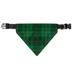 Green And Red Stewart Tartan Print Over The Collar Dog Bandana