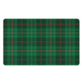 Green And Red Stewart Tartan Print Polyester Doormat