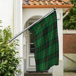 Green And Red Stewart Tartan Print Polyester Flag