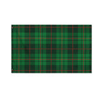 Green And Red Stewart Tartan Print Polyester Flag