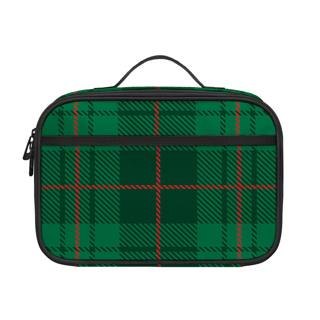Green And Red Stewart Tartan Print Portable Lunch Bag