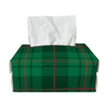 Green And Red Stewart Tartan Print Rectangle Tissue Box Cover