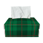Green And Red Stewart Tartan Print Rectangle Tissue Box Cover
