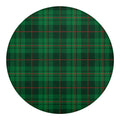 Green And Red Stewart Tartan Print Round Blanket