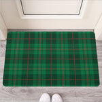 Green And Red Stewart Tartan Print Rubber Doormat