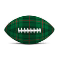 Green And Red Stewart Tartan Print Rugby Ball