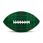 Green And Red Stewart Tartan Print Rugby Ball