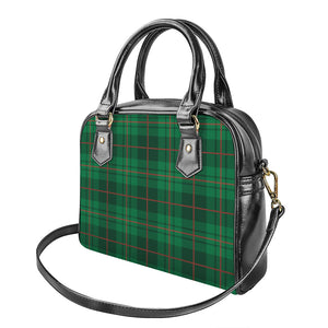 Green And Red Stewart Tartan Print Shoulder Handbag