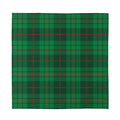 Green And Red Stewart Tartan Print Silk Bandana
