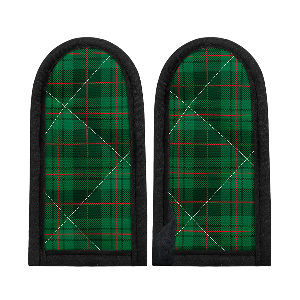 Green And Red Stewart Tartan Print Skillet Handle Cover