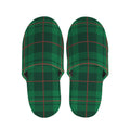 Green And Red Stewart Tartan Print Slippers