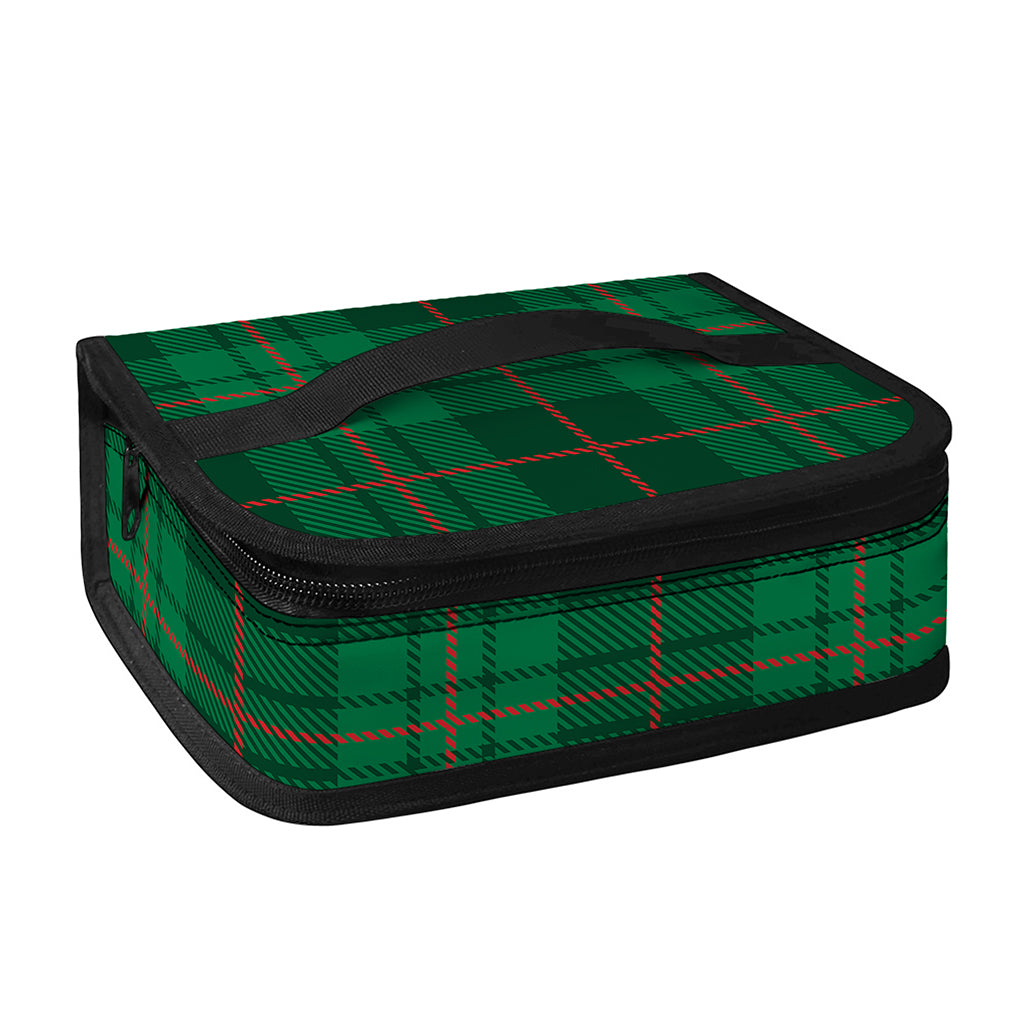 Green And Red Stewart Tartan Print Small Lunch Bag