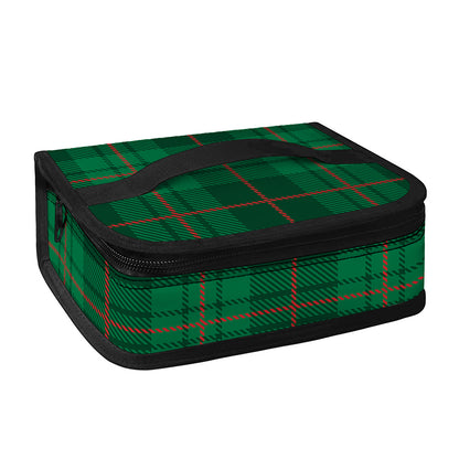 Green And Red Stewart Tartan Print Small Lunch Bag