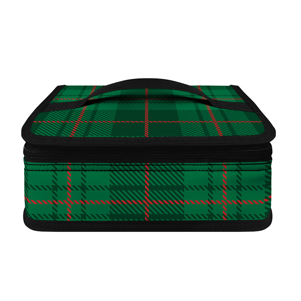 Green And Red Stewart Tartan Print Small Lunch Bag