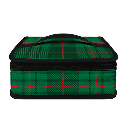 Green And Red Stewart Tartan Print Small Lunch Bag