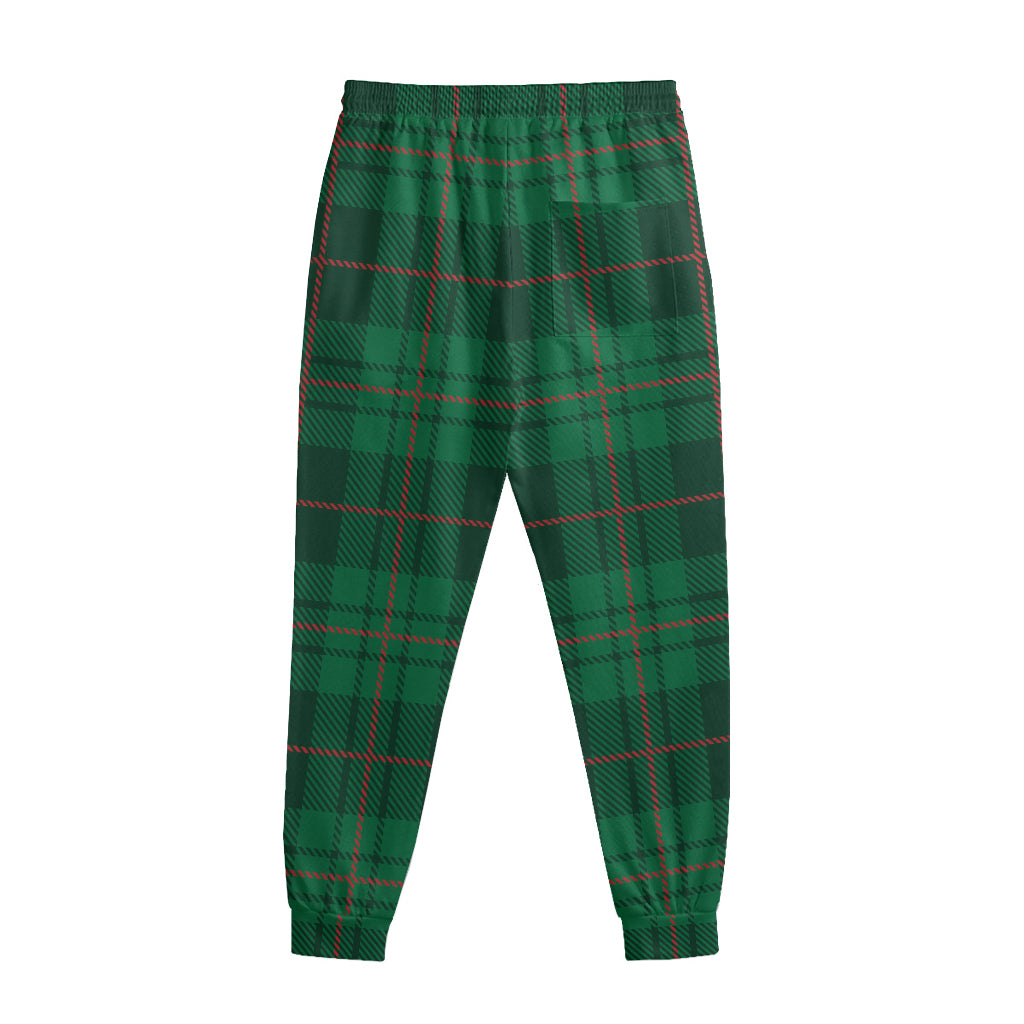 Green And Red Stewart Tartan Print Sweatpants