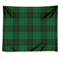 Green And Red Stewart Tartan Print Tapestry