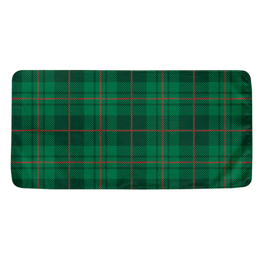 Green And Red Stewart Tartan Print Towel