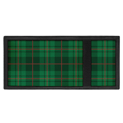 Green And Red Stewart Tartan Print Trifold Wallet