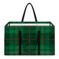 Green And Red Stewart Tartan Print Utility Tote Bag
